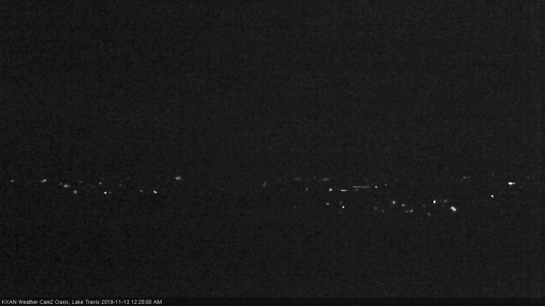Lake Travis webcam, November 12, 2018 11:30 PM CT