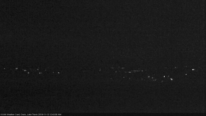 Lake Travis webcam, November 12, 2018 11:45 PM CT