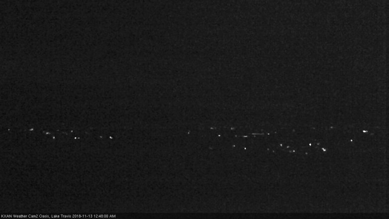 Lake Travis webcam, November 12, 2018 11:50 PM CT