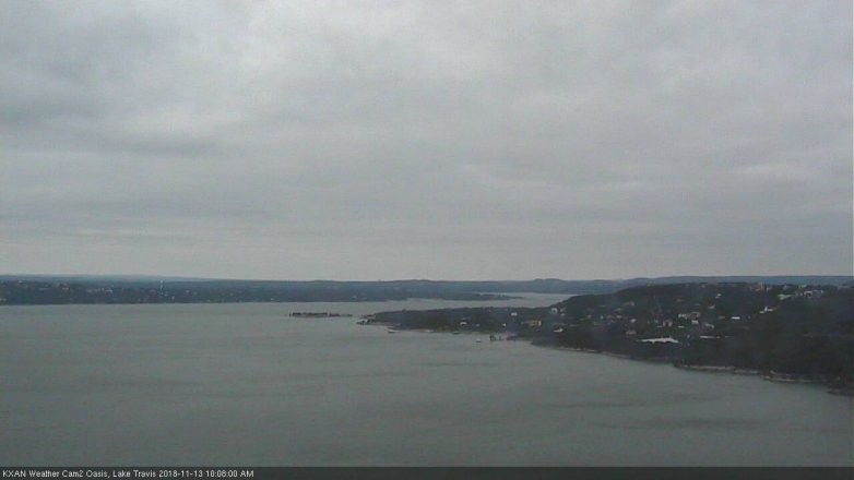 Lake Travis webcam, November 13, 2018 9:10 AM CT