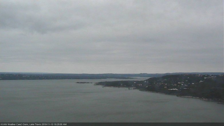 Lake Travis webcam, November 13, 2018 9:30 AM CT