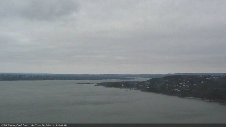Lake Travis webcam, November 13, 2018 9:35 AM CT