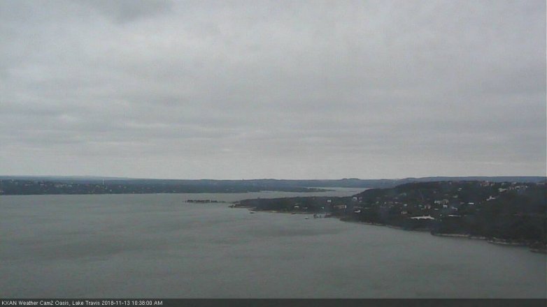 Lake Travis webcam, November 13, 2018 9:40 AM CT