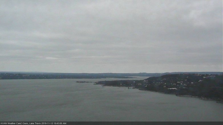 Lake Travis webcam, November 13, 2018 9:45 AM CT