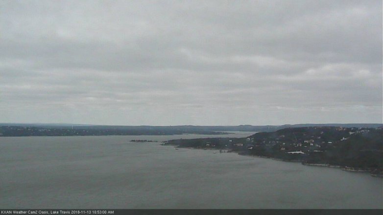 Lake Travis webcam, November 13, 2018 9:55 AM CT