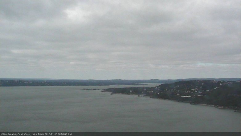 Lake Travis webcam, November 13, 2018 10:00 AM CT