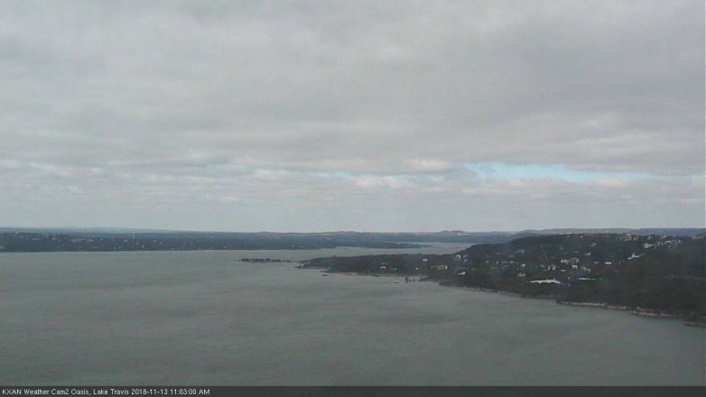 Lake Travis webcam, November 13, 2018 10:05 AM CT