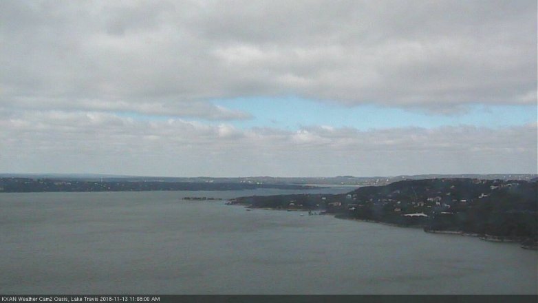 Lake Travis webcam, November 13, 2018 10:10 AM CT