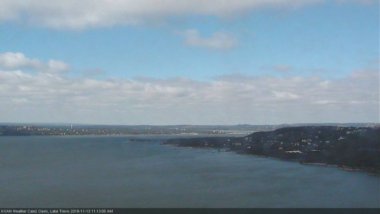 Lake Travis webcam, November 13, 2018 10:15 AM CT