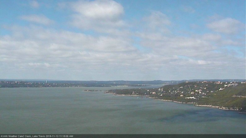 Lake Travis webcam, November 13, 2018 10:20 AM CT