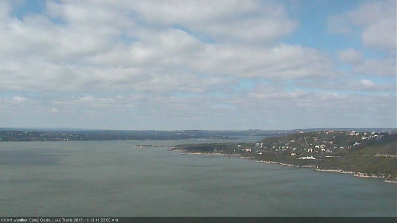 Lake Travis webcam, November 13, 2018 10:25 AM CT