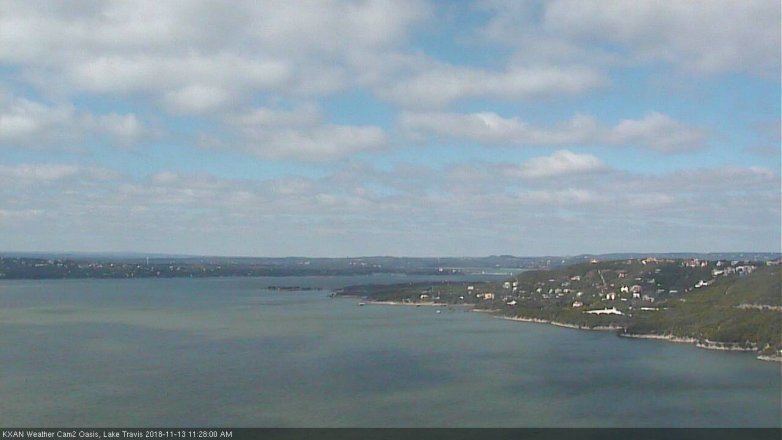 Lake Travis webcam, November 13, 2018 10:30 AM CT