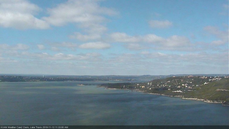 Lake Travis webcam, November 13, 2018 10:35 AM CT
