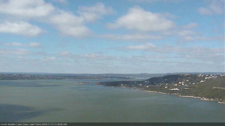Lake Travis webcam, November 13, 2018 10:40 AM CT