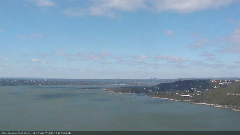 Lake Travis webcam, November 13, 2018 10:55 AM CT