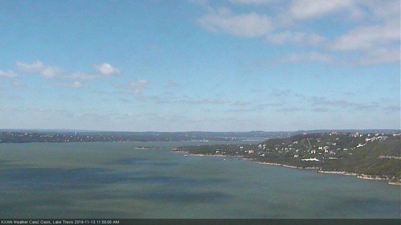 Lake Travis webcam, November 13, 2018 11:00 AM CT