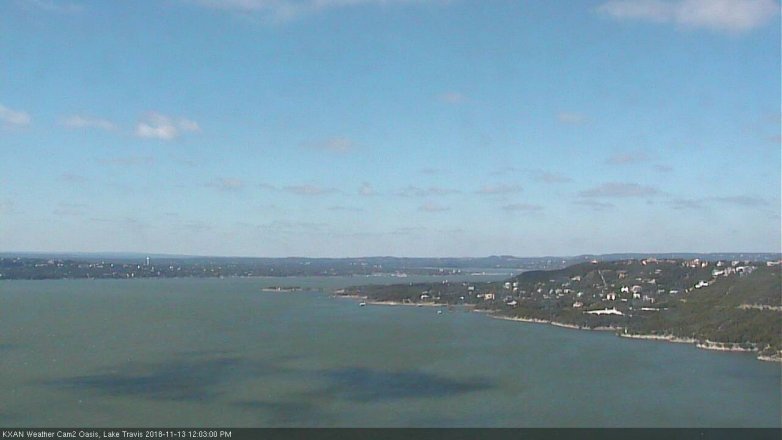 Lake Travis webcam, November 13, 2018 11:05 AM CT