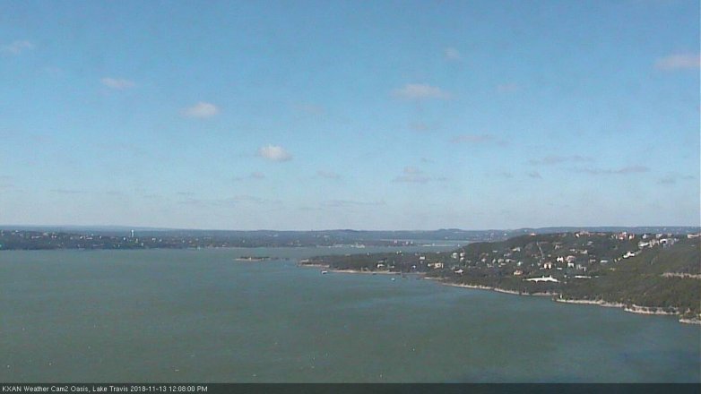 Lake Travis webcam, November 13, 2018 11:10 AM CT