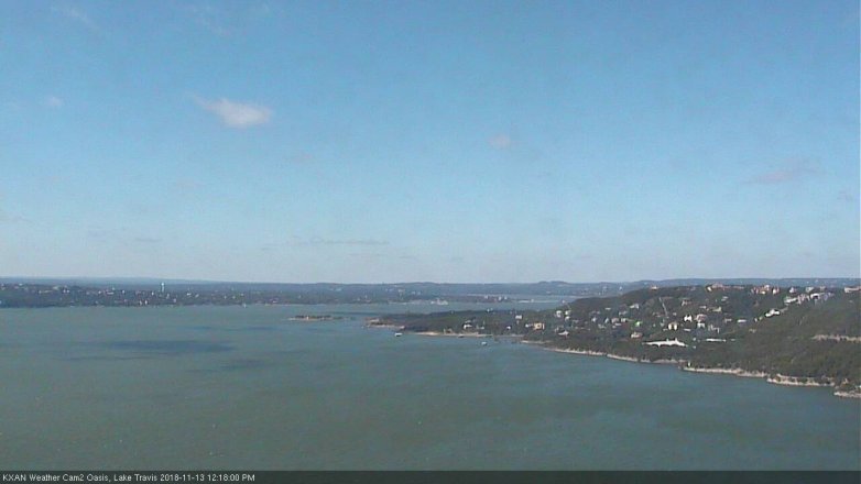 Lake Travis webcam, November 13, 2018 11:20 AM CT