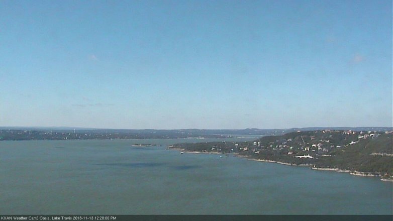 Lake Travis webcam, November 13, 2018 11:30 AM CT