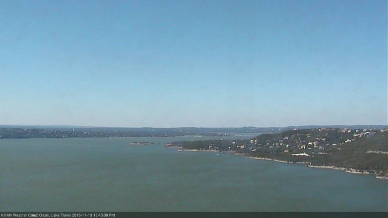 Lake Travis webcam, November 13, 2018 11:45 AM CT