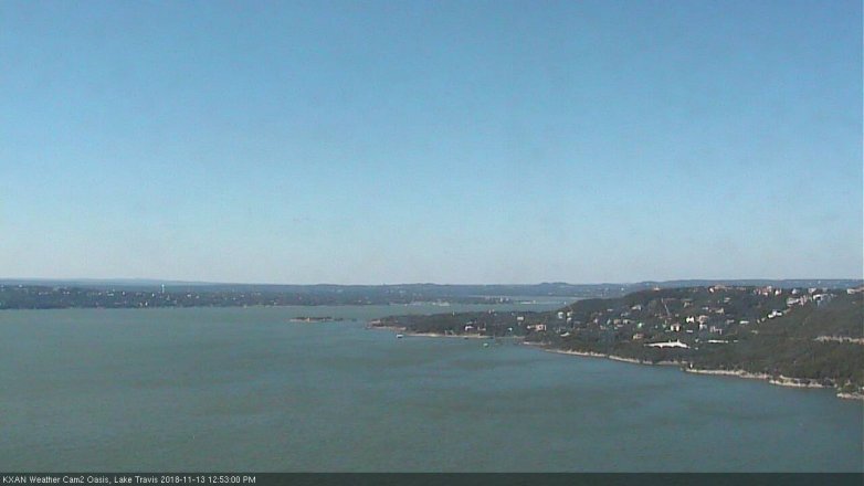 Lake Travis webcam, November 13, 2018 11:55 AM CT
