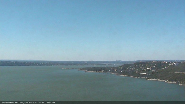 Lake Travis webcam, November 13, 2018 12:00 PM CT