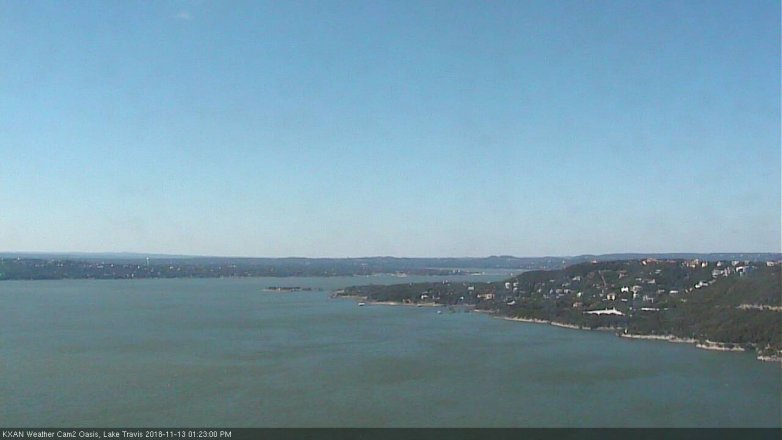 Lake Travis webcam, November 13, 2018 12:25 PM CT