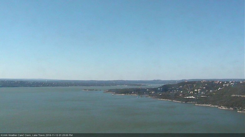 Lake Travis webcam, November 13, 2018 12:30 PM CT