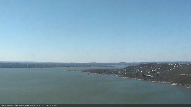 Lake Travis webcam, November 13, 2018 12:45 PM CT