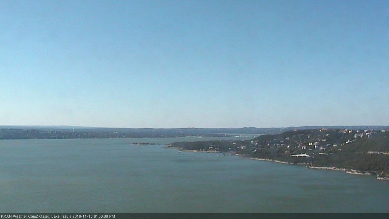 Lake Travis webcam, November 13, 2018 1:00 PM CT