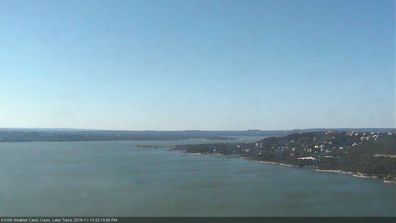 Lake Travis webcam, November 13, 2018 1:20 PM CT
