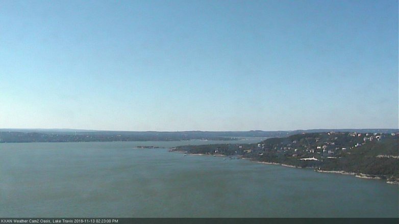 Lake Travis webcam, November 13, 2018 1:25 PM CT