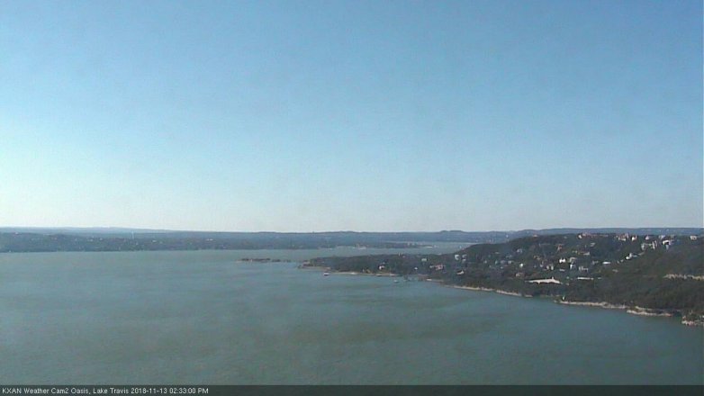 Lake Travis webcam, November 13, 2018 1:35 PM CT