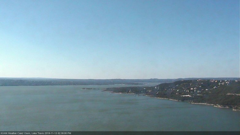 Lake Travis webcam, November 13, 2018 1:40 PM CT