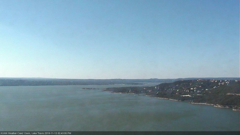 Lake Travis webcam, November 13, 2018 1:45 PM CT
