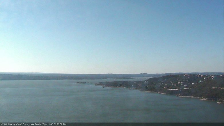 Lake Travis webcam, November 13, 2018 2:30 PM CT