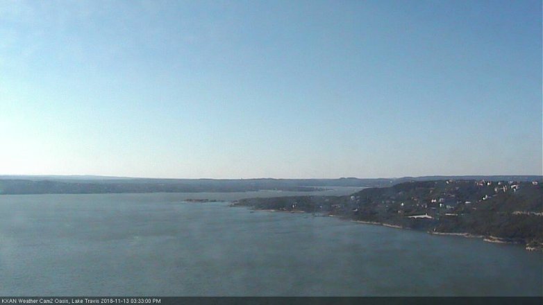 Lake Travis webcam, November 13, 2018 2:35 PM CT