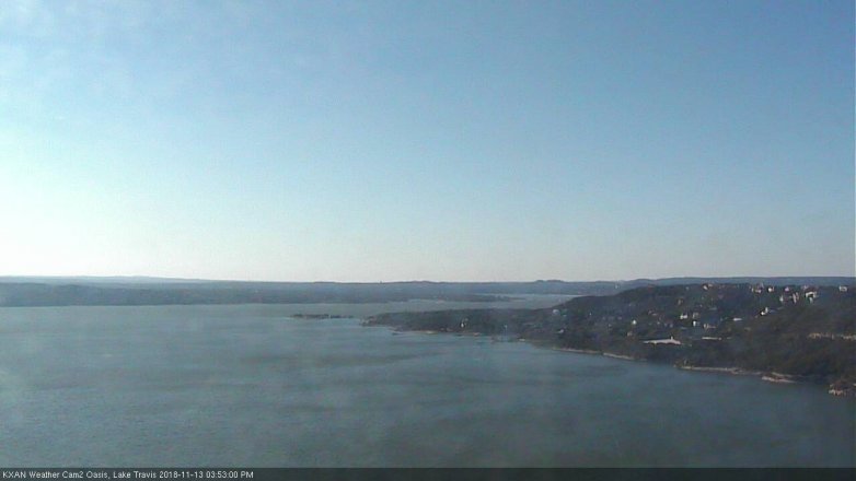 Lake Travis webcam, November 13, 2018 2:55 PM CT