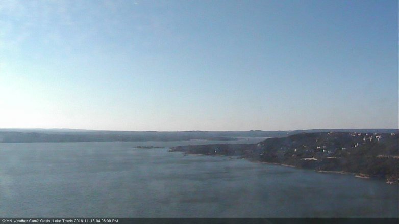 Lake Travis webcam, November 13, 2018 3:10 PM CT