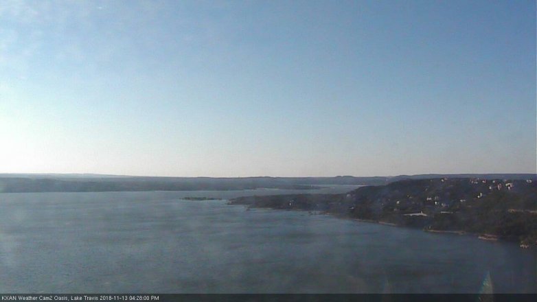 Lake Travis webcam, November 13, 2018 3:30 PM CT