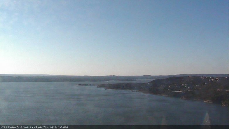 Lake Travis webcam, November 13, 2018 3:35 PM CT