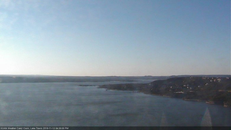 Lake Travis webcam, November 13, 2018 3:40 PM CT