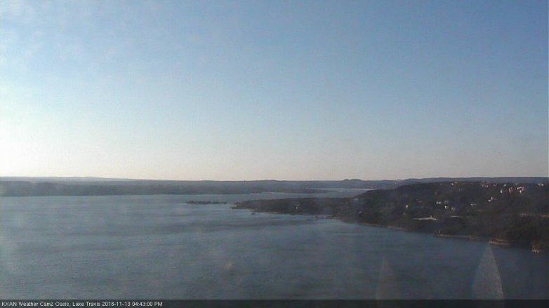 Lake Travis webcam, November 13, 2018 3:45 PM CT
