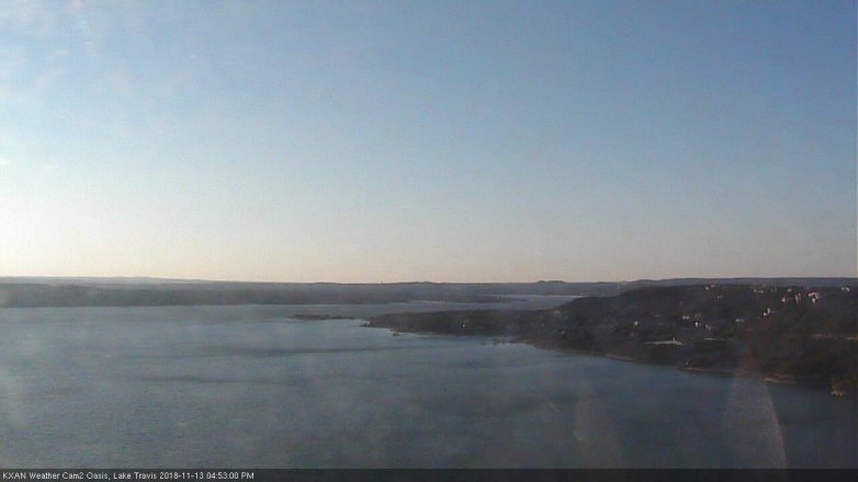 Lake Travis webcam, November 13, 2018 3:55 PM CT