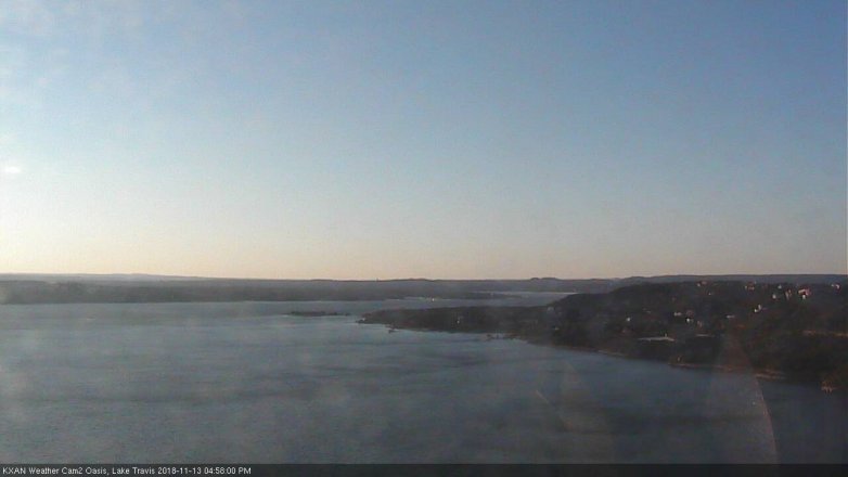 Lake Travis webcam, November 13, 2018 4:00 PM CT