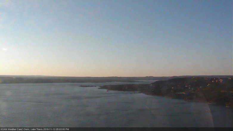 Lake Travis webcam, November 13, 2018 4:05 PM CT