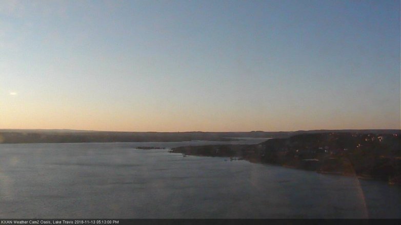 Lake Travis webcam, November 13, 2018 4:15 PM CT