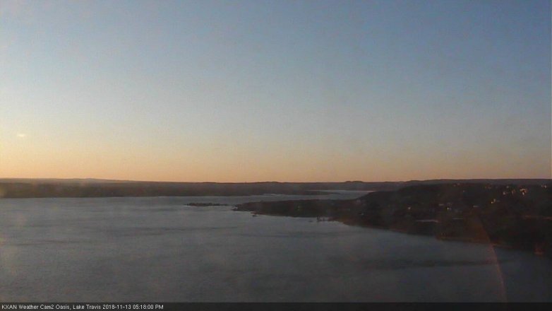 Lake Travis webcam, November 13, 2018 4:20 PM CT