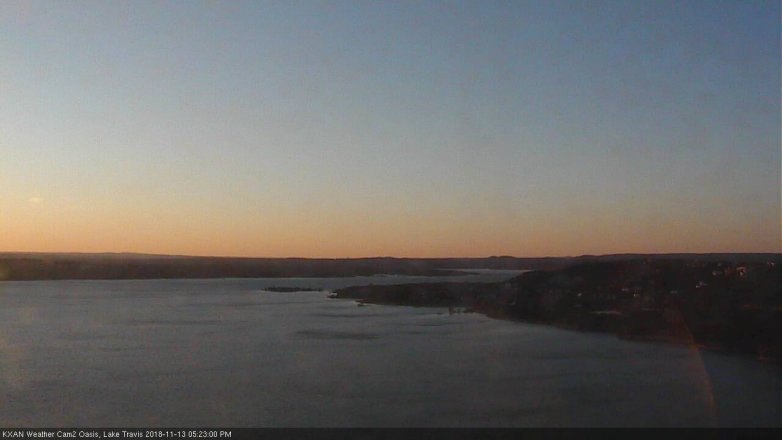 Lake Travis webcam, November 13, 2018 4:25 PM CT